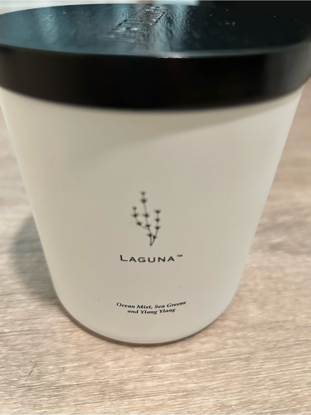Archipelago Laguna Scented Candle in Cream with Black Lid